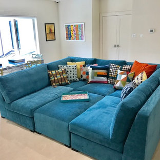 Modern home cinema in Dallas.