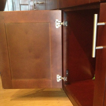 Harlan Shaker - Inside of base door cabinet.