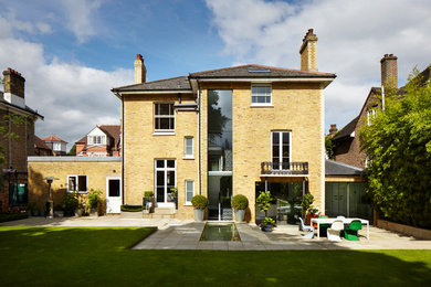 This is an example of a large traditional exterior in London.