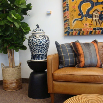 Asian Flair Office with a Texas Twist