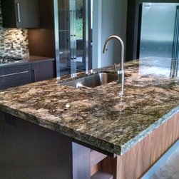 Double Laminate Granite Island Top - Kitchen Countertops