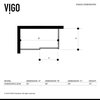 VIGO 48" x 32" Alameda Frameless Sliding Door Shower Enclosure, Stainless Steel