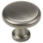 Cosmas - Cabinet Knob, 1-1/8" Diameter, Antique Silver, Set of 10 - Price is for 10 knobs
