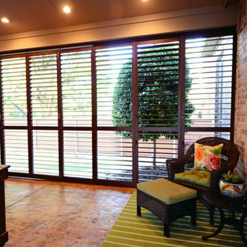 "Outdoor Patio Living" Plantation Shutter applications