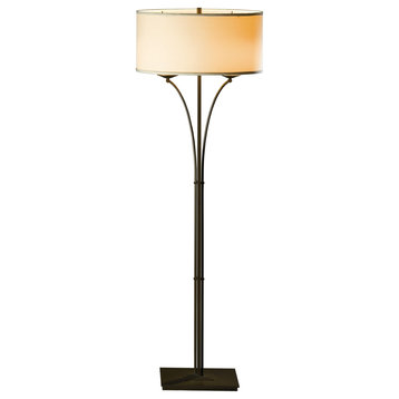 Hubbardton Forge 232720-1155 Contemporary Formae Floor Lamp in Modern Brass