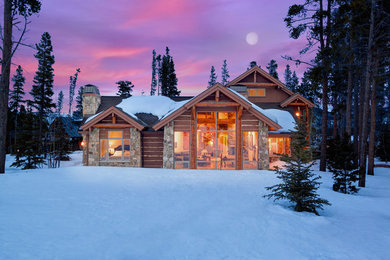 Inspiration for a rustic exterior home remodel in Other