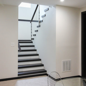 Project #70 | Open-Riser Staircase with Cable Railing