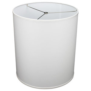 16x18x19 White Shantung Tall Drum Lampshade Traditional Lamp Shades By Lampsusa Houzz White Shantung Tall Drum Lampshade, 9 Inch White Drum Lamp Shade