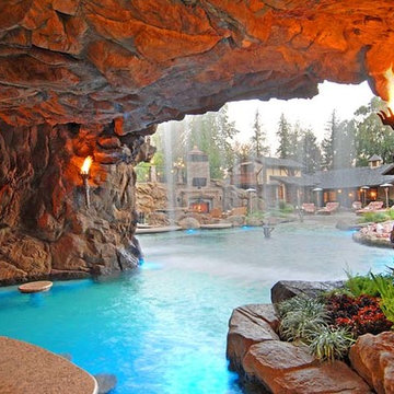 Naturalistic Pools with Grotto