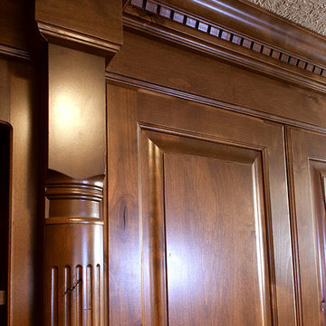 Door style: Covington W  |  Species: Cherry  |  Finish: Autumn with Walnut glaze