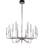 Craftmade Lighting - Craftmade Lighting 49615-PLN-LED Valdi - 32.5" 675W 15 LED 3-Tier Chandelier - The Valdi series draws inspiration from conventionValdi 32.5" 675W 15  Polished Nickel Whit *UL Approved: YES Energy Star Qualified: n/a ADA Certified: n/a  *Number of Lights: Lamp: 15-*Wattage:45w LED Disk bulb(s) *Bulb Included:Yes *Bulb Type:LED Disk *Finish Type:Polished Nickel