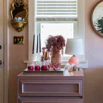 Color, Dramatic Lighting and Pattern Energize a Rental Home
