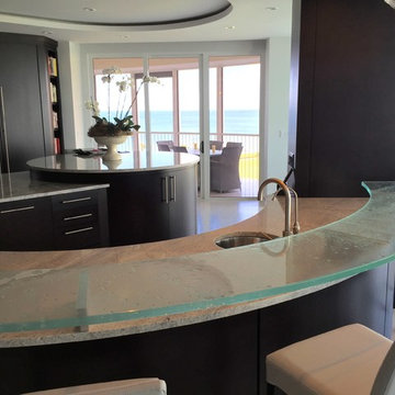 Glass counter
