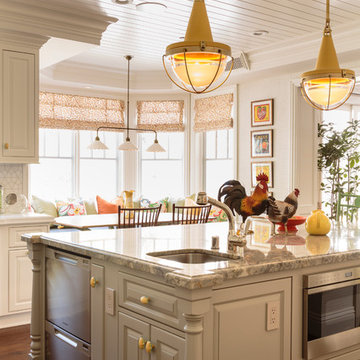 Colorful Traditional Kitchen