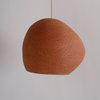 Claylight 9'' Asymmetrical Pendant, Tera Cotta