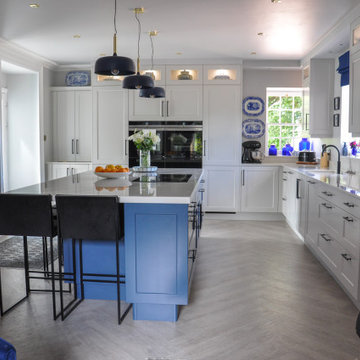 Timeless Blue Island Kitchen