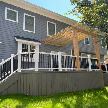 TimberTech Silver Maple Deck & PT Pergola in Naperville, IL