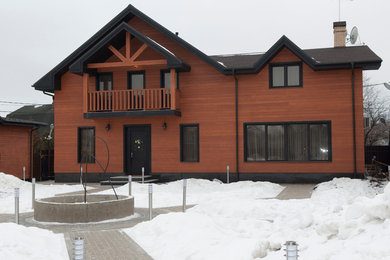 Inspiration for an eclectic exterior home remodel in Moscow