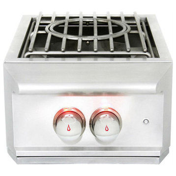 Blaze Grill Professional Built-In Power Burner with Stainless Steel Cover
