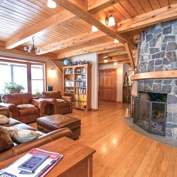 Post and Beam Farmhouse on a Hilltop in the Mad River Valley