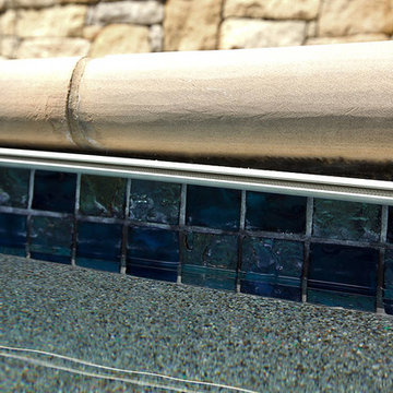 Steel Blue Iridescent Waterline Pool