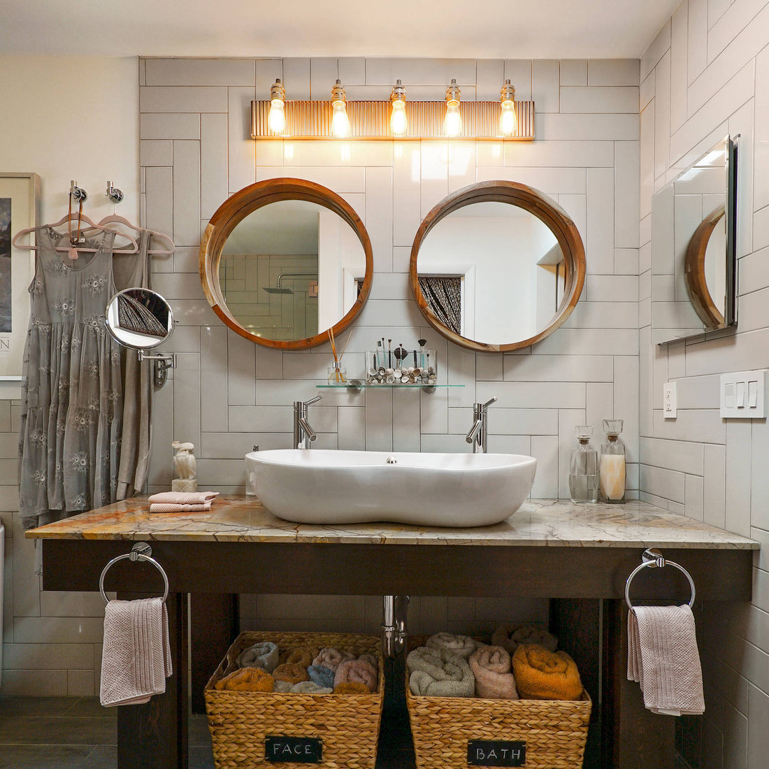 Pink and Gray Master Suite