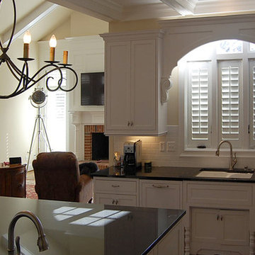 Interior shutters with 3 1/4" louvers