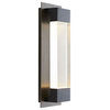 Charlie Outdoor Wall Sconce 2-Light LED Aged Brass Bronze Clear Crystal 18.5"H