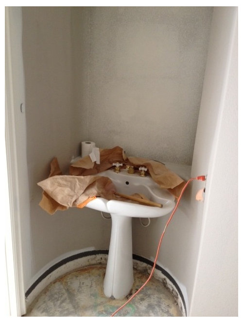 Square sink in a round space? Dumb right?