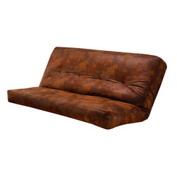 5000 Series Futon Mattress with premium Cover in Palomino Tobacco - Futon Mattresses