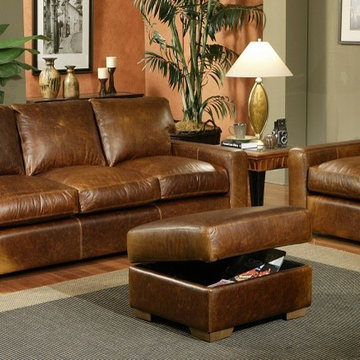 Leather Sofas & Leather Living Room Furniture Sets