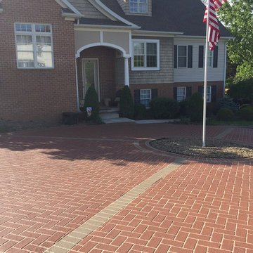Stamped Asphalt Circular Driveway