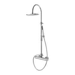 ZCOL 709K Chrome Shower Column with Hand Shower - Shower Doors