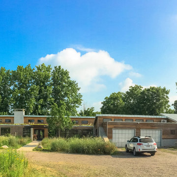 Home Front View with Garage