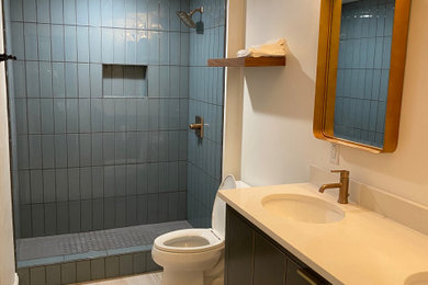 Modelo de cuarto de baño principal contemporáneo