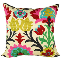 Traditional Decorative Pillows Santa Maria Desert Flower Throw Pillow