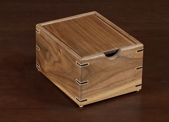 Oak Wood Recipe Box - Tyler Morris Woodworking