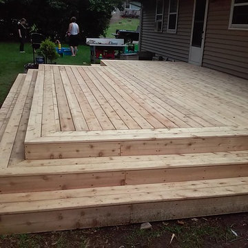 Cedar Deck, Full Wrap-around Steps