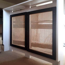 Rattan panel radiator covers - Living Room Furniture