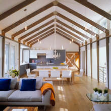 kitchen dining and lounge all in a row