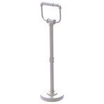 Allied Brass - Pipeline Free Standing Toilet Tissue Stand, Satin Nickel - This freestanding toilet tissue holder from our Pipeline collection securely holds rolls of all sizes in place. This accessory is made with actual pipe to underscore the trending industrial look. This accessory is powder coated with lifetime materials to provide a decorative and clean finish. The choice of superior materials makes this item free from corrosion and rust.