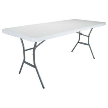 Lifetime 2924 Light Commercial Folding Table 30" x 72", White Granite