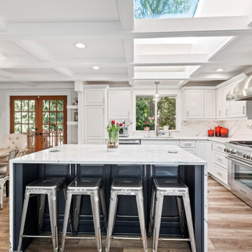 Serene and Sunny: Large Kitchen Remodel with Abundant Natural Daylight