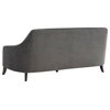 TOV Furniture Neveah Grey Velvet Upholstered Sofa