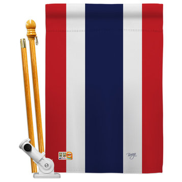 Thailand Flags of the World Nationality House Flag Set