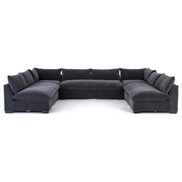 Grant 5-Pc Sectional - Henry Charcoal