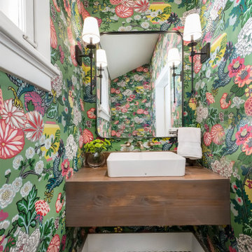 Dramatic Powder Room