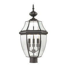 Cornerstone Ashford 3 Light Exterior Post Lantern, Oil Rubbed Bronze