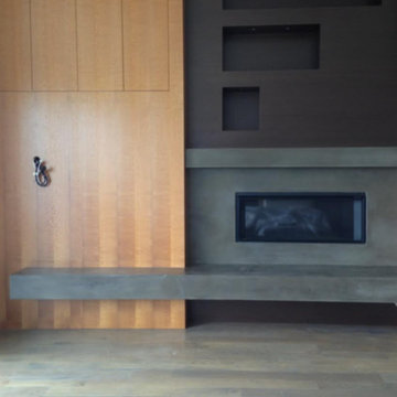 Concrete Fireplace Surround