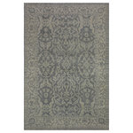 Bareens Designer Rugs - Classic Ziegler Ozell Gray/Gray Wool Rug  - 8'5'' x 11'4'' - A Persian influenced Turkish hand knotted rug made by skilled artisans capable of creating the most exceptional vegetable dyes and hand-spun New Zealand wool. This gorgeous one of a kind Peshawar Kafkaz handmade rugs is also known as a Chobi Ziegler Rug. This gorgeous rug is extremely versatile and is famous for its pleasing color palette and informal design that works in a myriad of interiors. It has been expertly hand-tied, finished, sun-dried, and can contain up to 1.5 million knots. It takes 4 skilled artisans to hand knot this rug nine to twelve months to complete this piece of art. The invigorating colors and patterns in this rug will give your home an elegant and fresh appearance. While drawing upon the coloring and patterns of antique rugs, contemporary Peshawar pieces incorporate modern design motifs and feature vibrant color tones. Give your room a luxurious look and feel with this beautiful rug with gorgeous color pallet. The intricate design allows this oriental rug to create a royal ambience in any d�cor. Hand knotted construction and natural fibers gives this rug soft feel under your feet.